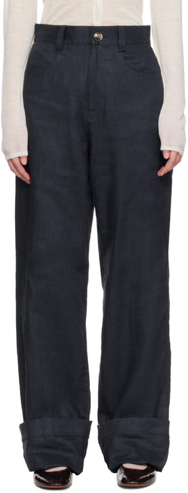 Caro Editions Navy Annika Trousers Cover