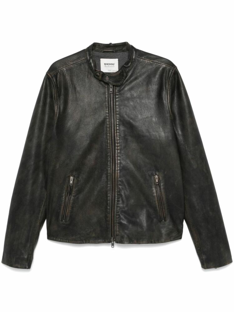 S.W.O.R.D 6.6.44 leather jacket - Brown Cover