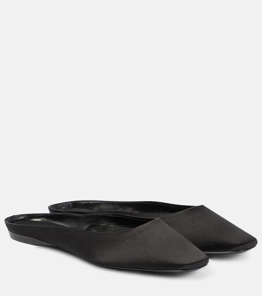 Saint Laurent Lido satin crêpe flats Cover