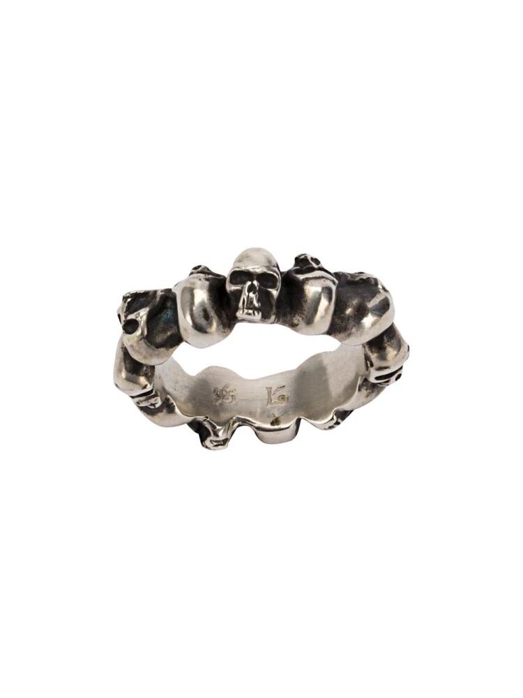 WERKSTATT:MÜNCHEN Multi Skull ring - Silver Cover