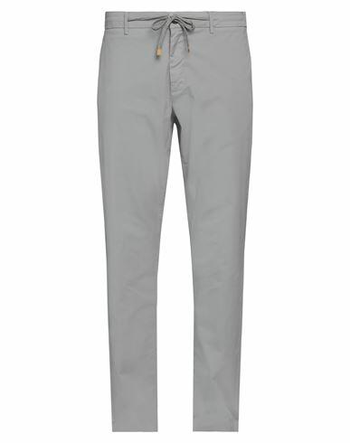 Canali Man Pants Grey Cotton, Elastane Cover