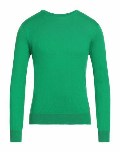 Peuterey Man Sweater Emerald green Cotton Cover