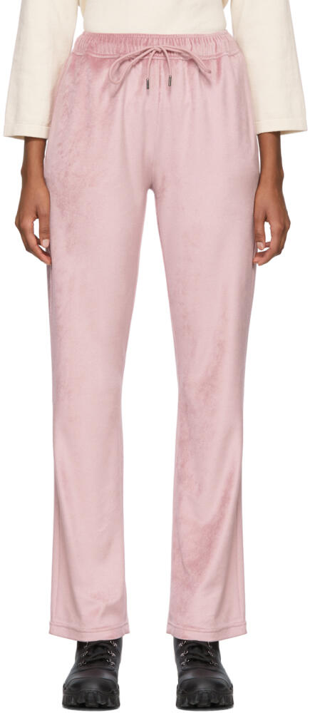 Moncler Pink Velvet Lounge Pants Cover