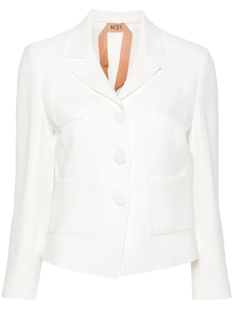 Nº21 single-breasted blazer - White Cover