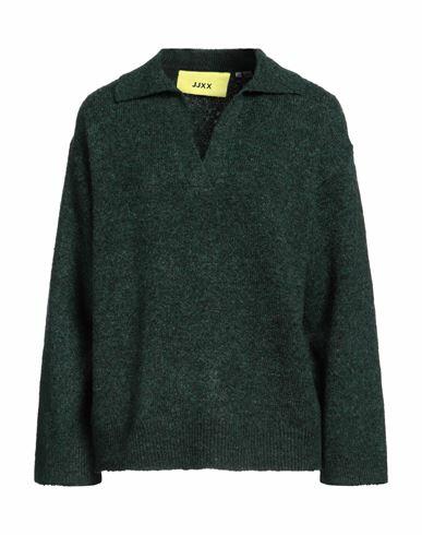 Jjxx By Jack & Jones Woman Sweater Dark green Polyester, Recycled polyester, Acrylic, Wool, Elastane Cover