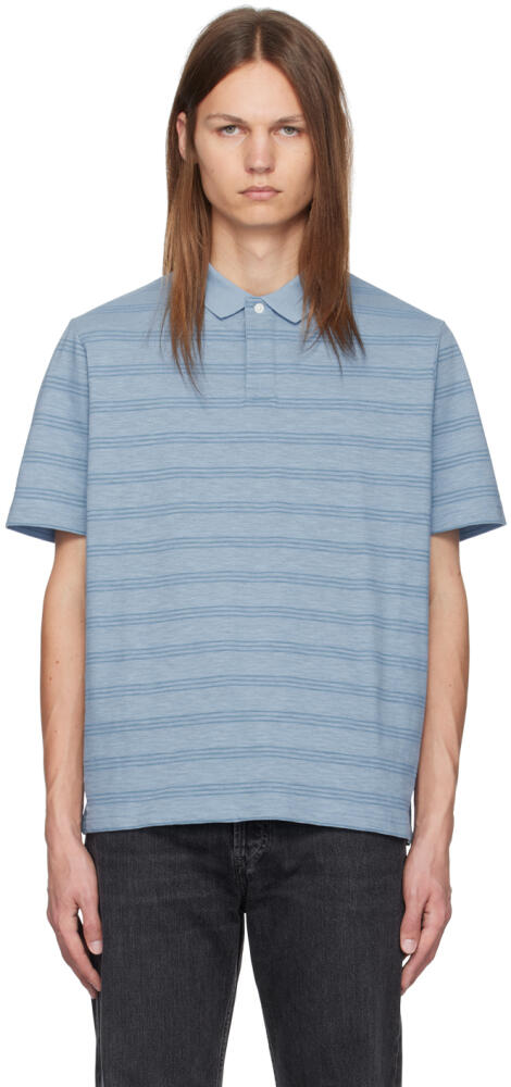 PS by Paul Smith Blue Marl Stripe Polo Cover