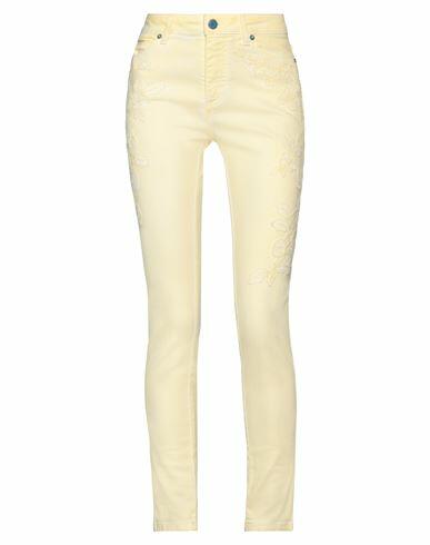 Ermanno Di Ermanno Scervino Woman Jeans Light yellow Cotton, Elastane, Viscose, Polyamide Cover