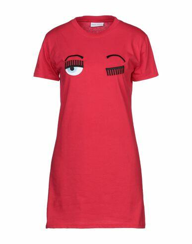 Chiara Ferragni Woman Mini dress Red Cotton Cover