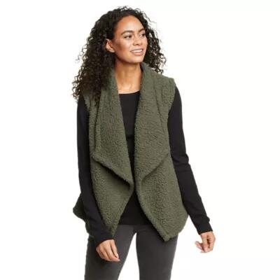 Eddie Bauer Women's Fireside Plush Vest Cover