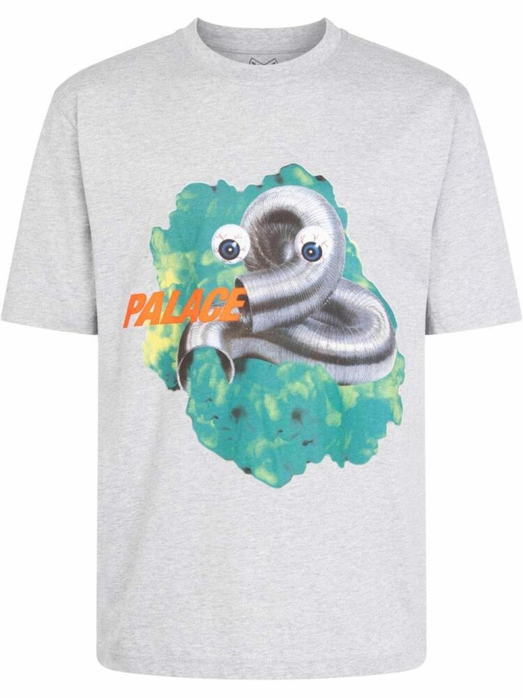 Palace Gassed graphic-print T-shirt - Grey Cover