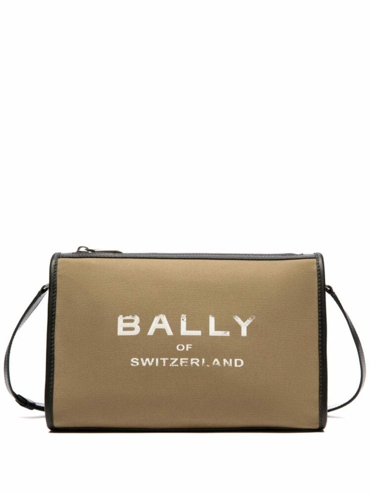 Bally logo-print canvas messenger bag - Neutrals Cover