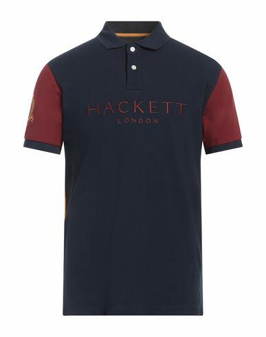 Hackett Man Polo shirt Navy blue Cotton Cover