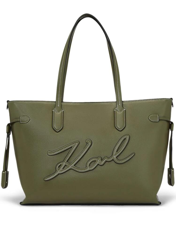 Karl Lagerfeld x Amber Valletta Mirum tote bag - Green Cover