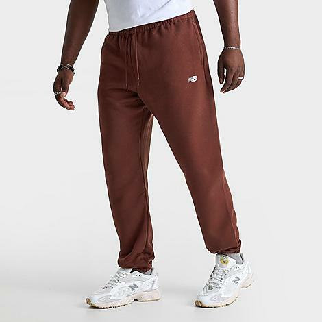 New Balance Men's Sport Essentials Fleece Jogger Pants in Brown/Rich Oak Cover