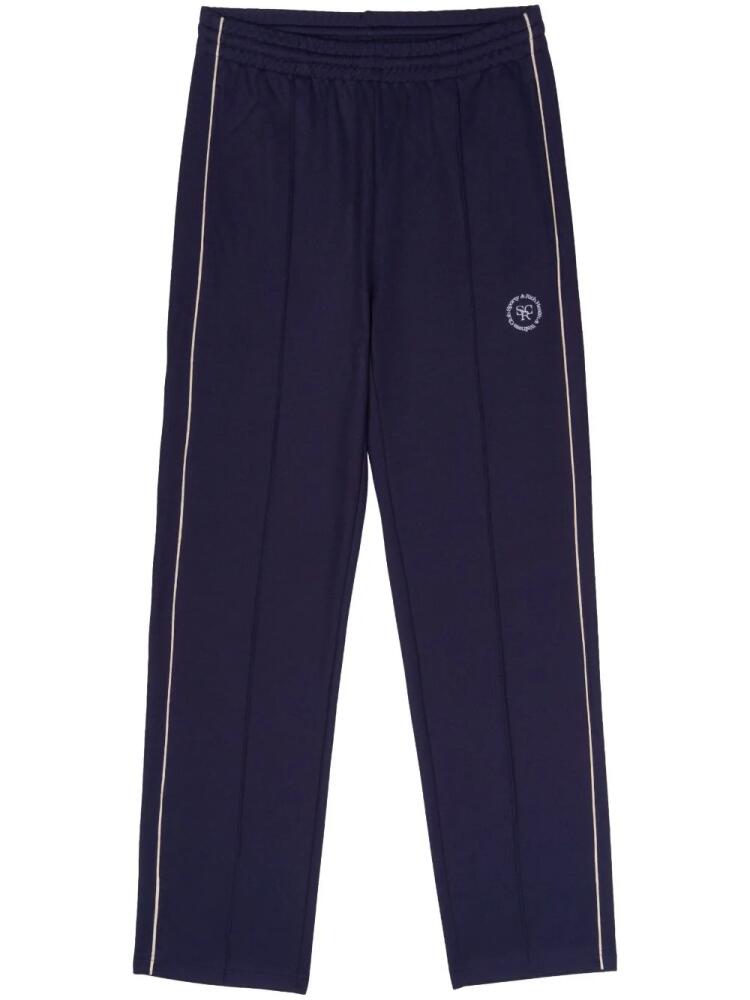 Sporty & Rich logo-embroidered track pants - Blue Cover