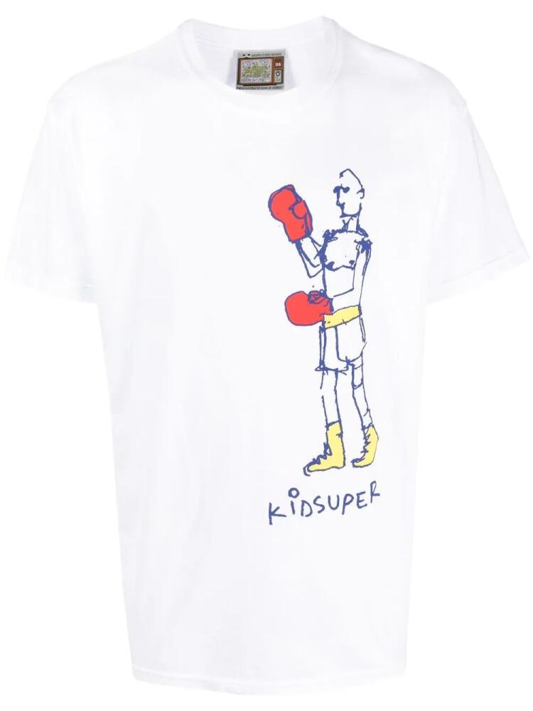 KidSuper graphic print cotton T-shirt - White Cover