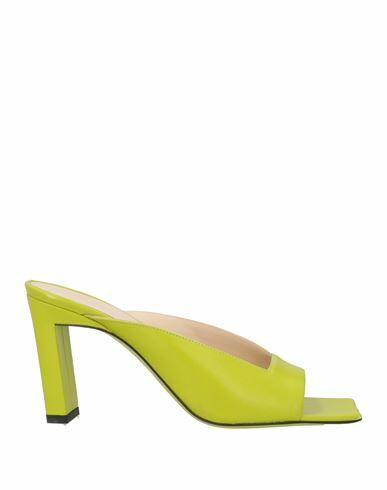 Wandler Woman Sandals Acid green Lambskin Cover