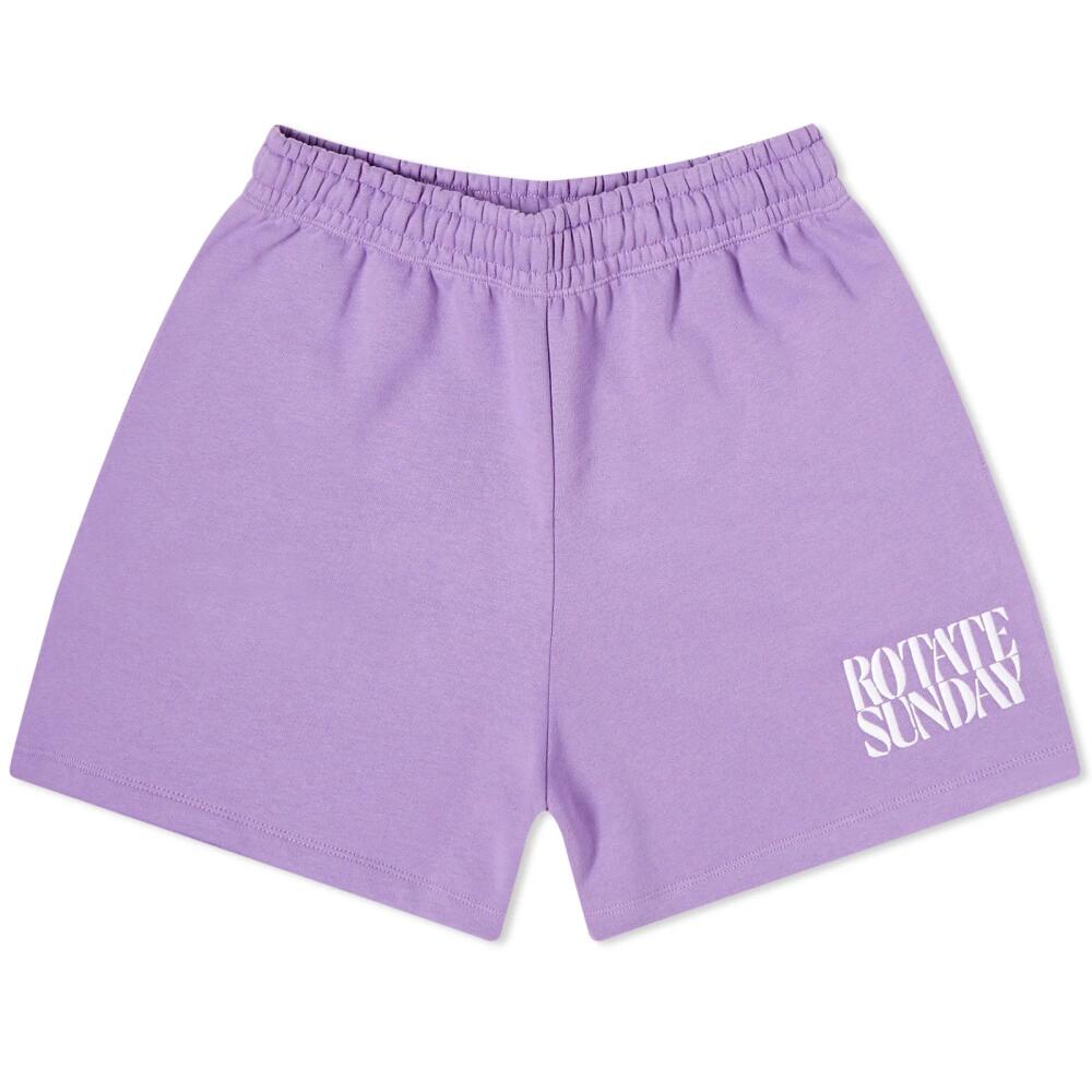 Rotate Women's Sunday Elasticated Sweat Short in Fairy Wren Purple Cover