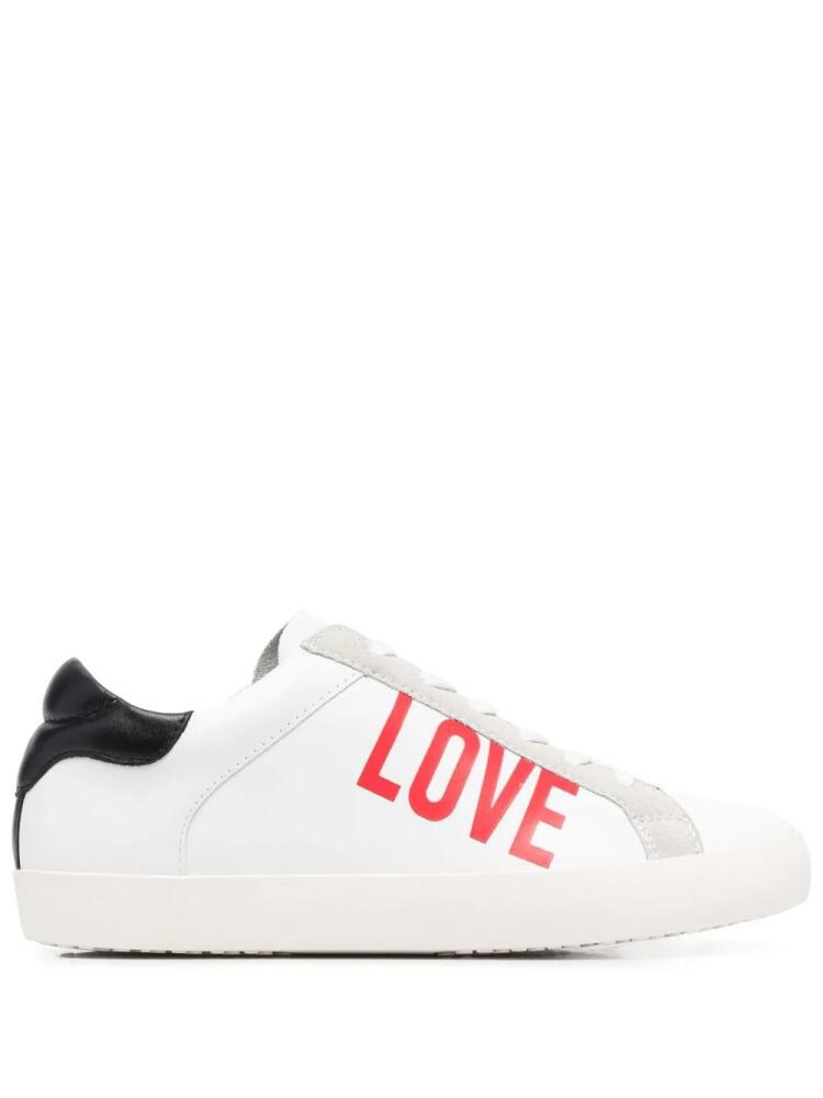 Love Moschino logo-print low-top sneakers - White Cover