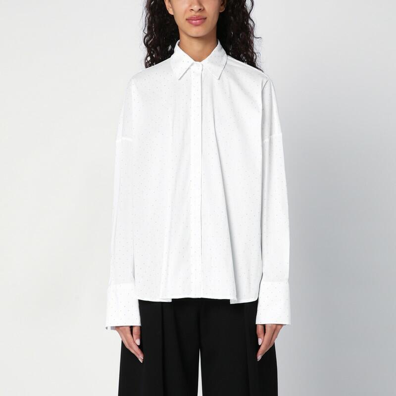 Federica Tosi White shirt with micro crystals Cover