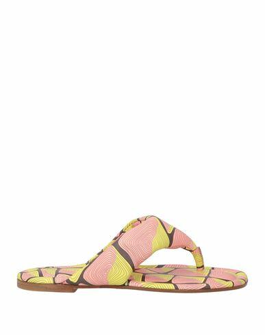 Pucci Woman Thong sandal Pink Leather Cover