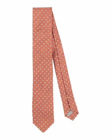 Canali Man Ties & bow ties Tan Silk Cover