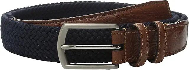 Torino Leather Co. 32MM Italian Woven Multi Cotton Elastic (Navy) Men's Belts Cover