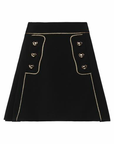 Moschino Woman Mini skirt Black Polyester, Polyurethane Cover