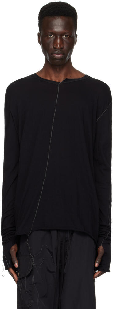 NICOLAS ANDREAS TARALIS Black Thread Long Sleeve T-Shirt Cover