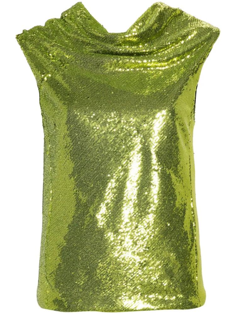 Philosophy Di Lorenzo Serafini Sequinned tank top - Green Cover