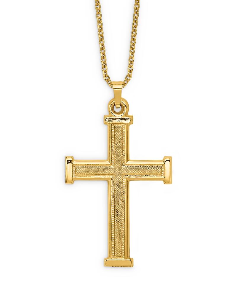 Bloomingdale's Fine Collection Men's Latin Cross Pendant Necklace in 14K Yellow Gold, 20 - Exclusive Cover