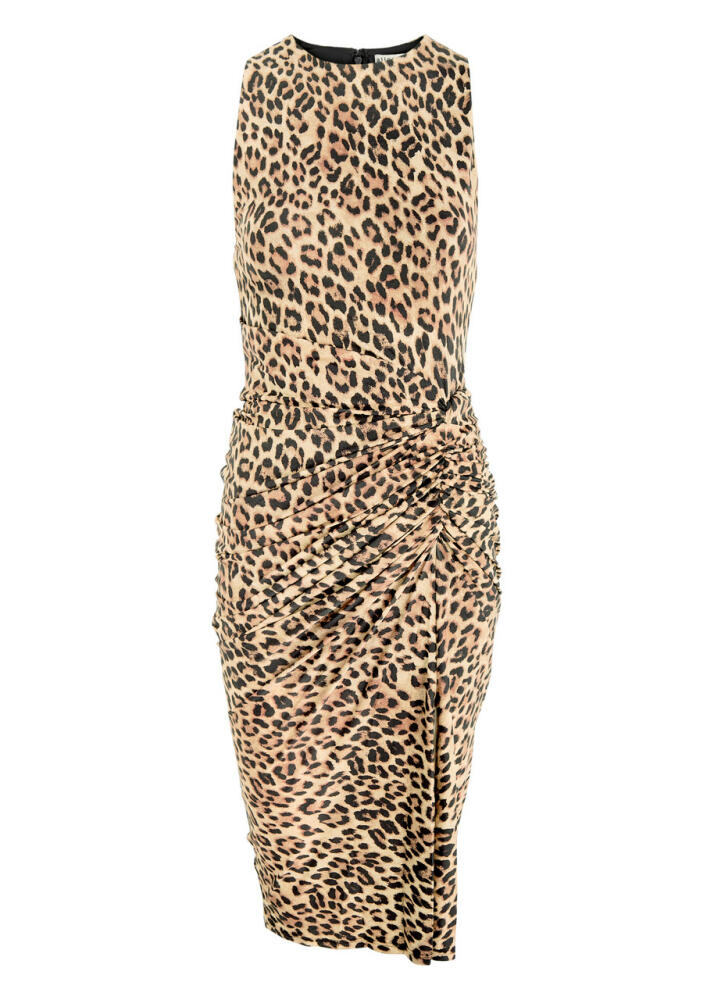 Alice + Olivia Mardell Leopard-print Stretch-jersey Midi Dress Cover