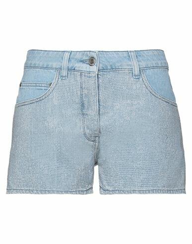 Golden Goose Woman Denim shorts Blue Cotton Cover