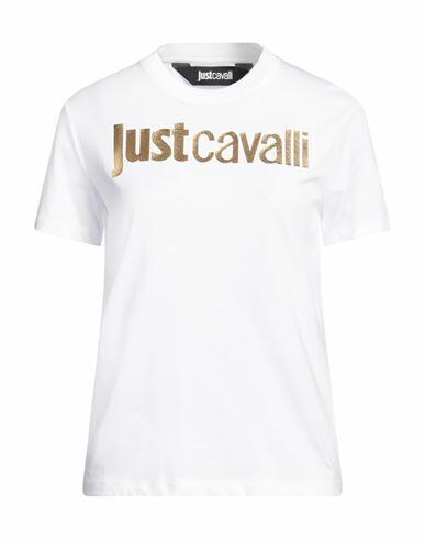 Just Cavalli Woman T-shirt White Cotton Cover