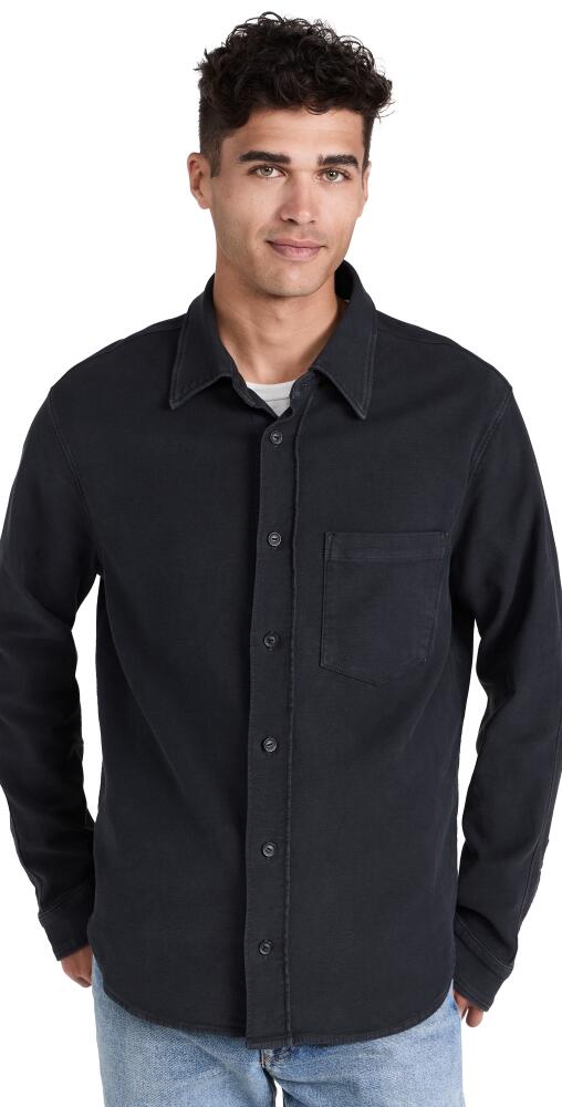 Citizens of Humanity Luca French Terry Bucket Dye Shirt Gravel (Washed Black) Cover