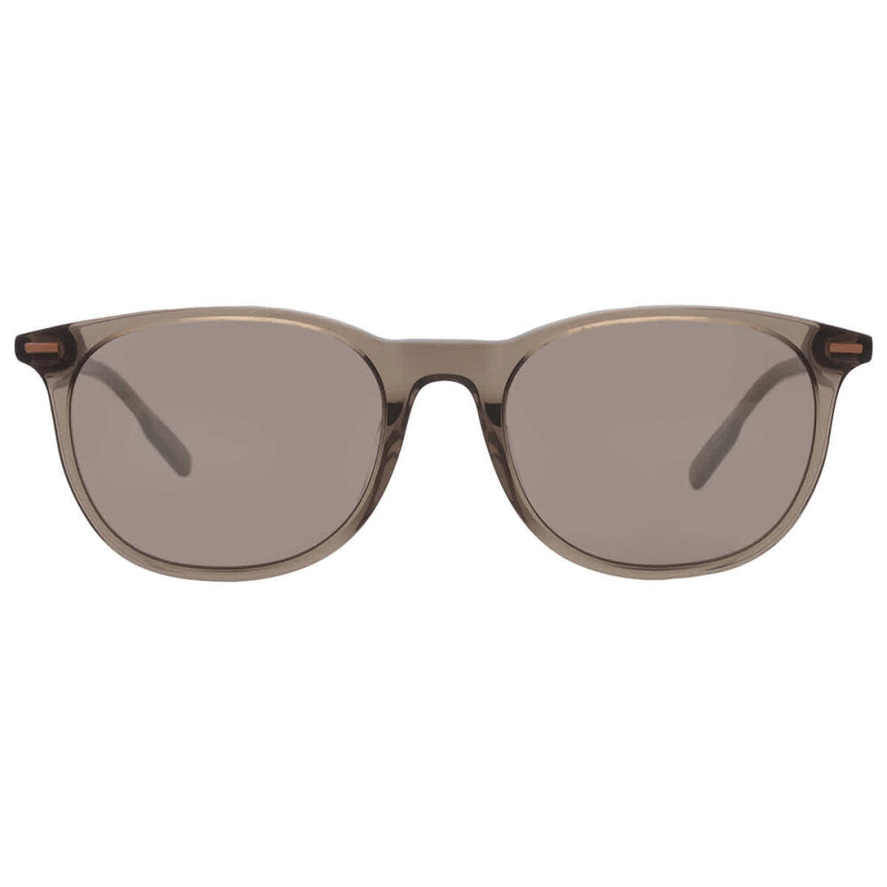 Ermenegildo Zegna Brown Mirror Oval Mens Sunglasses Cover