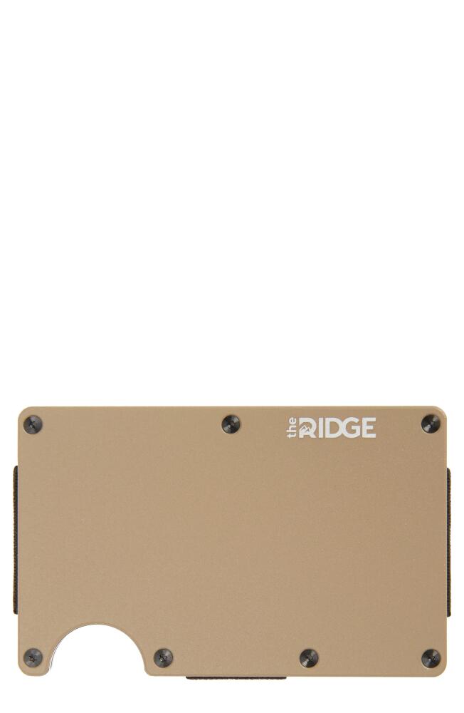 the Ridge RIDGE WALLET - Money Clip in Mojave Tan Cover