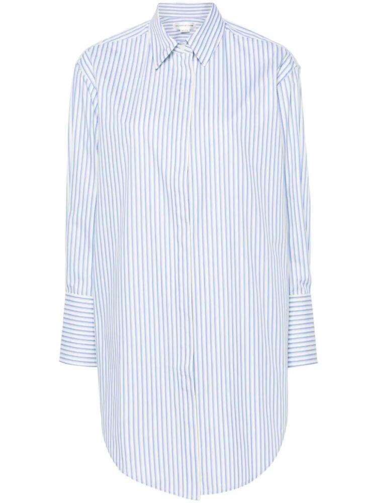 Victoria Beckham striped organic cotton shirt - Blue Cover