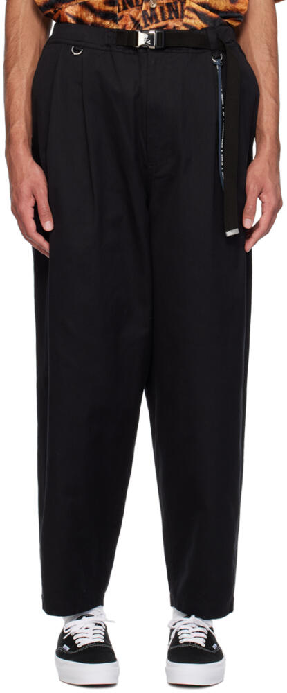 MASTERMIND WORLD Black Belted Trousers Cover