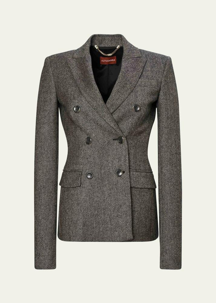 Altuzarra Indiana Double-Breasted Wool Jacket Cover