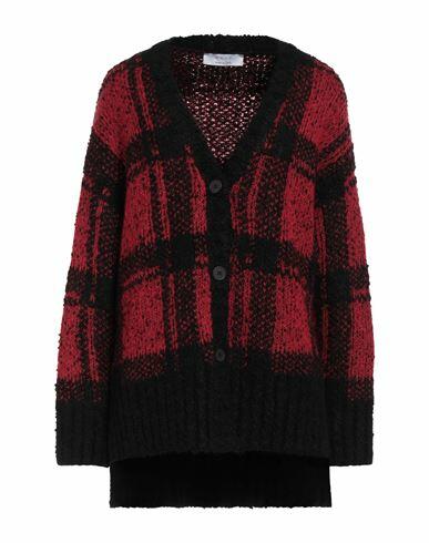 Kaos Woman Cardigan Red Acrylic, Polyester, Viscose, Wool, Alpaca wool Cover