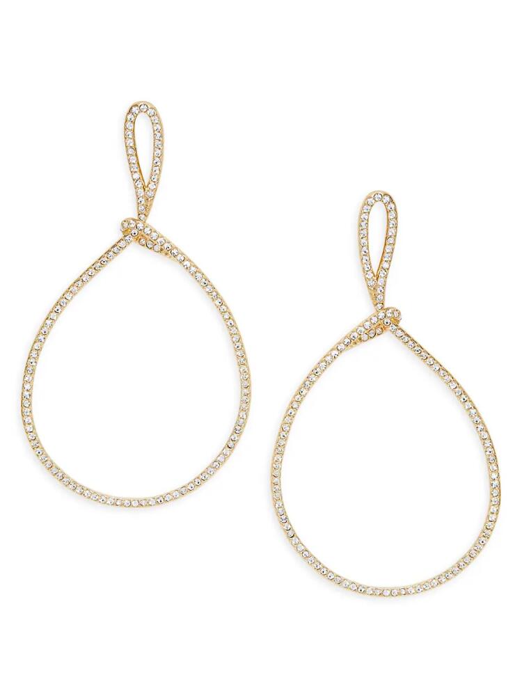 Adriana Orsini Women's Yellow Goldtone Cubic Zirconia Drop Earrings Cover