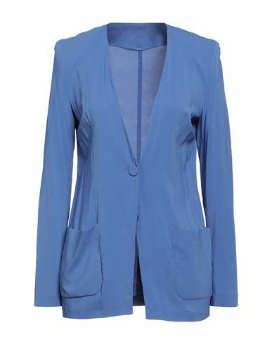 Jucca Woman Blazer Light blue Viscose, Elastane Cover