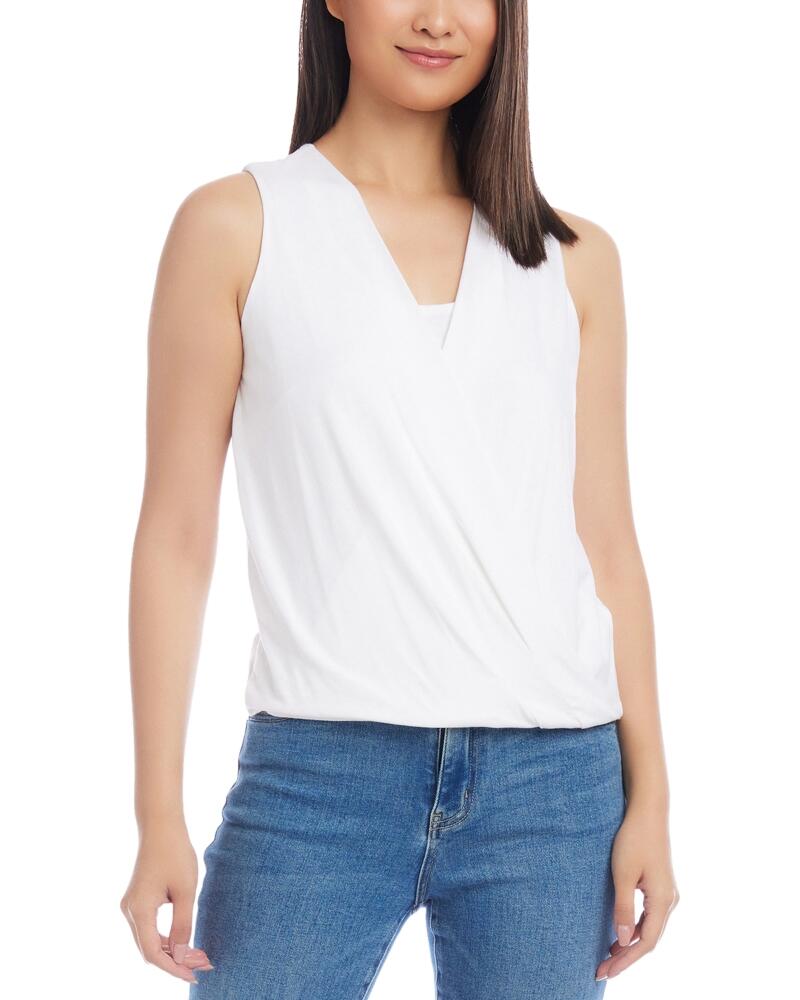 Karen Kane Layered Drape Front Top Cover