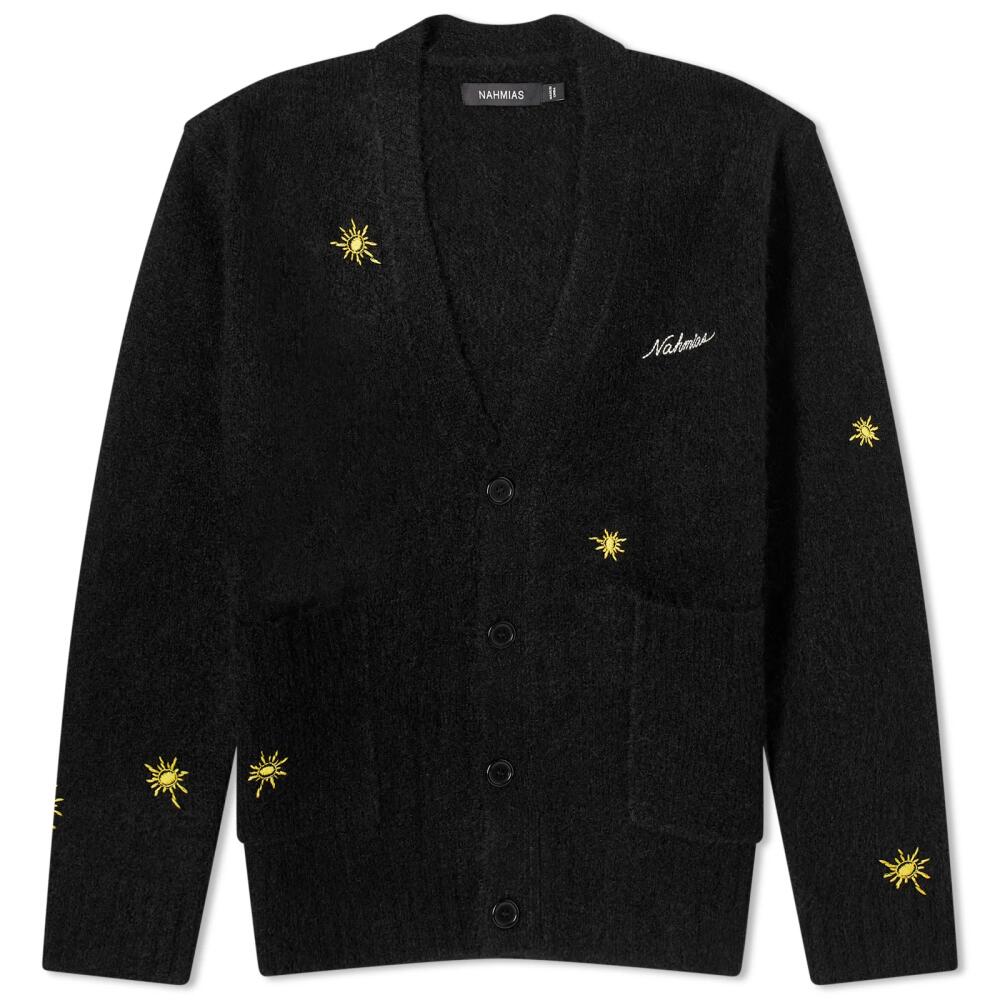 Nahmias Men's Sunshine Mohair Cardigan in Black Cover