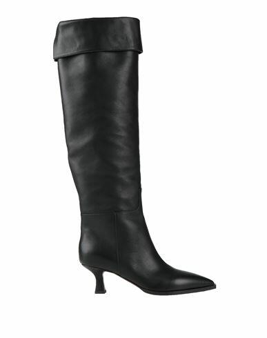 3juin Woman Boot Black Soft Leather Cover