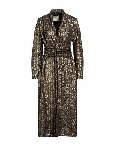 Momoní Woman Overcoat & Trench Coat Copper Polyester Cover