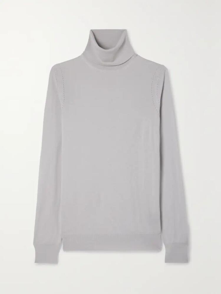 Loro Piana - Cashmere Turtleneck Sweater - Gray Cover