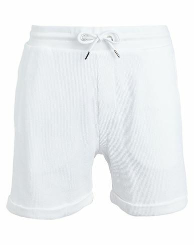 Boss Man Shorts & Bermuda Shorts White Cotton Cover