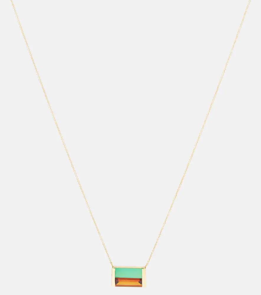 Aliita Bi Maxi 9kt gold necklace with chrysoprase and citrine Cover